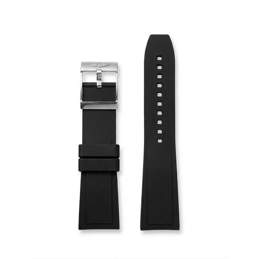 Breitling 135S Diver 24mm x 20mm Black Rubber Watch Band Strap 90 x 125